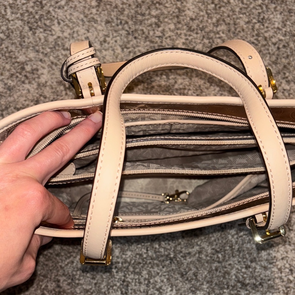Michael Kors Metallic Rose Gold Tote - Picture 4 of 4